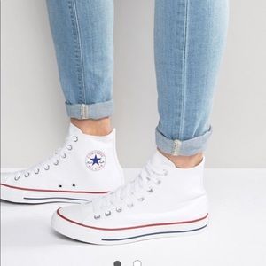 White Chuck Taylor Converse High Tops
